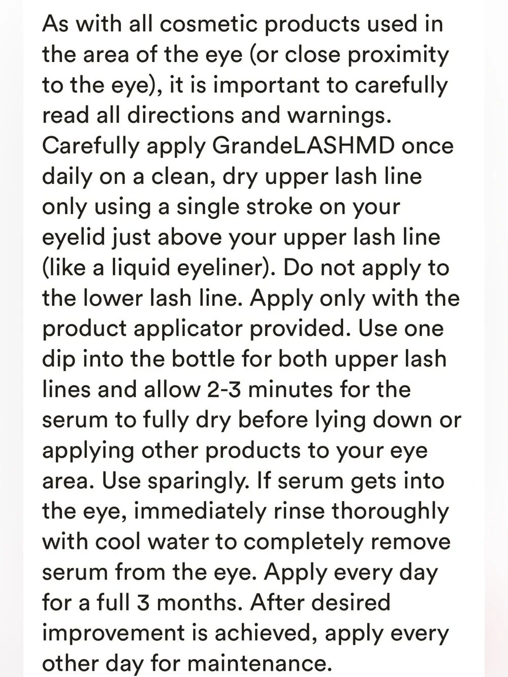 🦋 Grande Lash Enhancing Growth Serum New 4 Week Supply